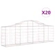 Габионни кошници арка 20 бр 200x30x60/80 см поцинковано желязо