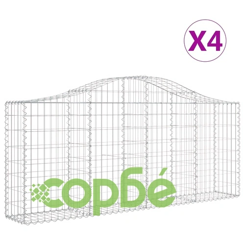 Габионни кошници арка 4 бр 200x30x80/100 см поцинковано желязо на топ цена от sorbe.bg Габионни кошници арка 4 бр 200x30x80/100 см поцинковано желязо ➤ топ цена ➤ sorbe.bg