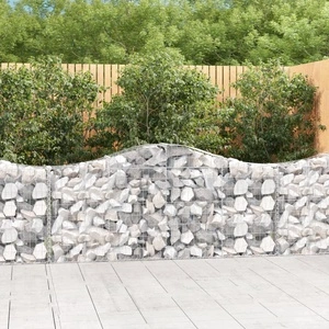 Габионни кошници арка 4 бр 200x30x80/100 см поцинковано желязо