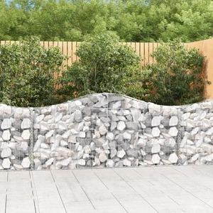 Габионни кошници арка 9 бр 200x30x80/100 см поцинковано желязо