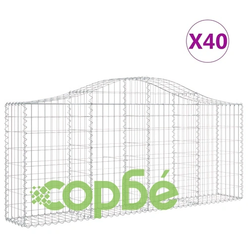 Габионни кошници арка 40 бр 200x30x80/100 см поцинковано желязо на топ цена от sorbe.bg Габионни кошници арка 40 бр 200x30x80/100 см поцинковано желязо ➤ топ цена ➤ sorbe.bg