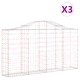 Габионни кошници арка 3 бр 200x30x100/120 см поцинковано желязо Габионни кошници арка 3 бр 200x30x100/120 см поцинковано желязо