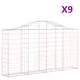 Габионни кошници арка 9 бр 200x30x100/120 см поцинковано желязо Габионни кошници арка 9 бр 200x30x100/120 см поцинковано желязо