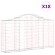 Габионни кошници арка 18 бр 200x30x100/120см поцинковано желязо Габионни кошници арка 18 бр 200x30x100/120см поцинковано желязо