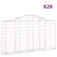 Габионни кошници арка 20 бр 200x30x100/120см поцинковано желязо Габионни кошници арка 20 бр 200x30x100/120см поцинковано желязо
