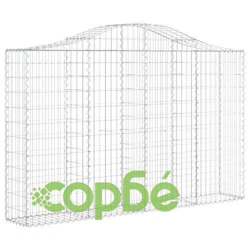 Габионни кошници арка 8 бр 200x30x120/140 см поцинковано желязо ➤ топ цена ➤ sorbe.bg