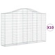 Габионни кошници арка 10 бр 200x30x120/140см поцинковано желязо