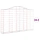 Габионни кошници арка 12 бр 200x30x120/140см поцинковано желязо