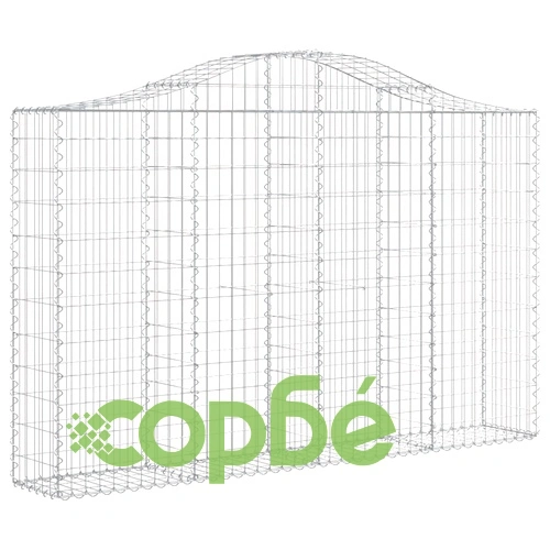 Габионни кошници арка 12 бр 200x30x120/140см поцинковано желязо ➤ топ цена ➤ sorbe.bg