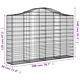 Габионни кошници арка 12 бр 200x30x120/140см поцинковано желязо
