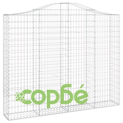 Габионни кошници арка 9 бр 200x30x160/180 см поцинковано желязо ➤ топ цена ➤ sorbe.bg