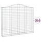 Габионни кошници арка 10 бр 200x30x160/180см поцинковано желязо