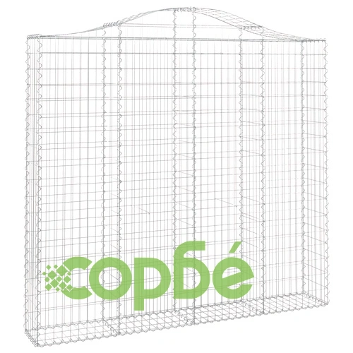 Габионни кошници арка 4 бр 200x30x180/200 см поцинковано желязо ➤ топ цена ➤ sorbe.bg