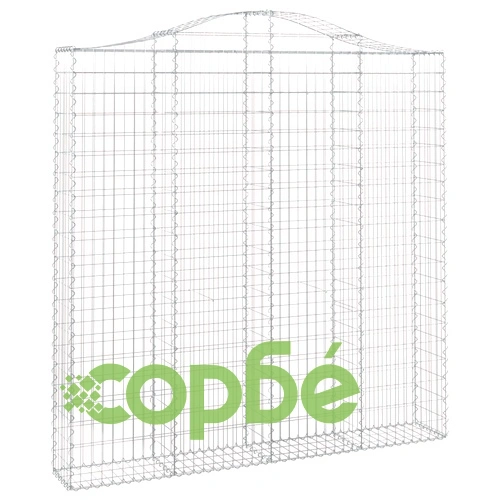 Габионни кошници арка 8 бр 200x30x200/220 см поцинковано желязо ➤ топ цена ➤ sorbe.bg