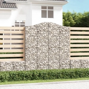 Габионни кошници арка 3 бр 200x30x220/240 см поцинковано желязо