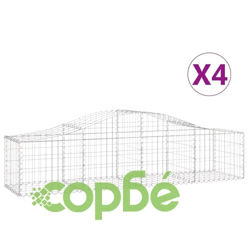 Габионни кошници арка 4 бр 200x50x40/60 см поцинковано желязо на топ цена от sorbe.bg Габионни кошници арка 4 бр 200x50x40/60 см поцинковано желязо ➤ топ цена ➤ sorbe.bg