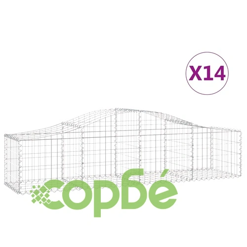 Габионни кошници арка 14 бр 200x50x40/60 см поцинковано желязо ➤ топ цена ➤ sorbe.bg