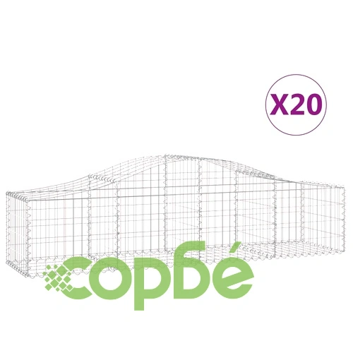Габионни кошници арка 20 бр 200x50x40/60 см поцинковано желязо ➤ топ цена ➤ sorbe.bg