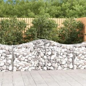 Габионни кошници арка 2 бр 200x50x80/100 см поцинковано желязо