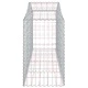 Габионни кошници арка 3 бр 200x50x80/100 см поцинковано желязо