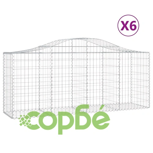 Габионни кошници арка 6 бр 200x50x80/100 см поцинковано желязо на топ цена от sorbe.bg Габионни кошници арка 6 бр 200x50x80/100 см поцинковано желязо ➤ топ цена ➤ sorbe.bg