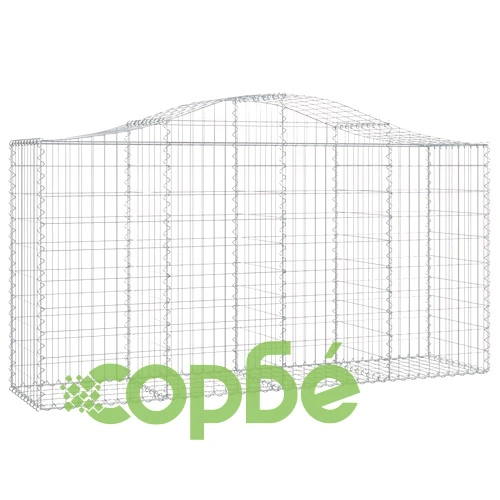 Габионни кошници арка 2 бр 200x50x100/120 см поцинковано желязо на топ цена от sorbe.bg Габионни кошници арка 2 бр 200x50x100/120 см поцинковано желязо ➤ топ цена ➤ sorbe.bg