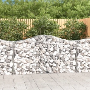 Габионни кошници арка 2 бр 200x50x100/120 см поцинковано желязо