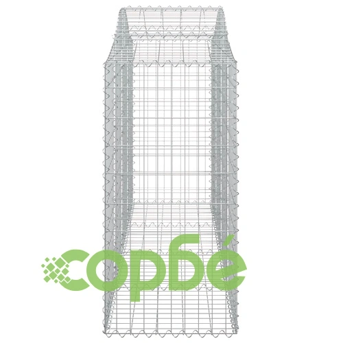 Габионни кошници арка 9 бр 200x50x120/140 см поцинковано желязо на топ цена от sorbe.bg Габионни кошници арка 9 бр 200x50x120/140 см поцинковано желязо ➤ топ цена ➤ sorbe.bg