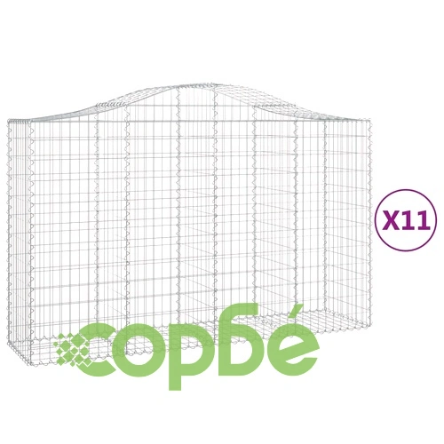 Габионни кошници арка 11 бр 200x50x120/140см поцинковано желязо на топ цена от sorbe.bg Габионни кошници арка 11 бр 200x50x120/140см поцинковано желязо ➤ топ цена ➤ sorbe.bg