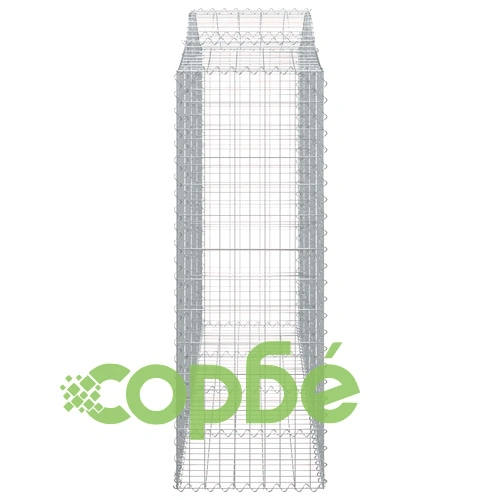Габионни кошници арка 9 бр 200x50x140/160 см поцинковано желязо ➤ топ цена ➤ sorbe.bg