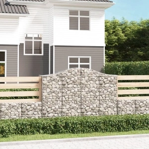 Габионни кошници арка 9 бр 200x50x140/160 см поцинковано желязо