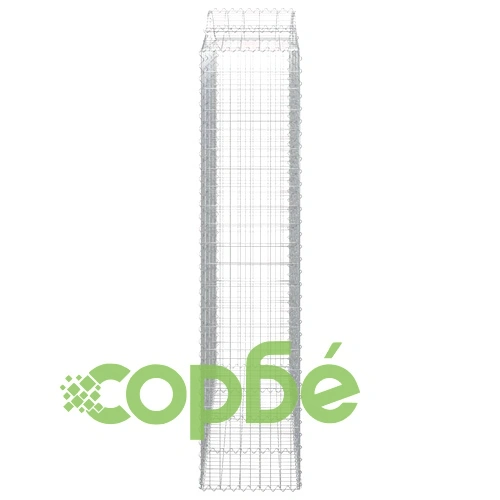 Габионни кошници арка 2 бр 200x50x220/240 см поцинковано желязо ➤ топ цена ➤ sorbe.bg