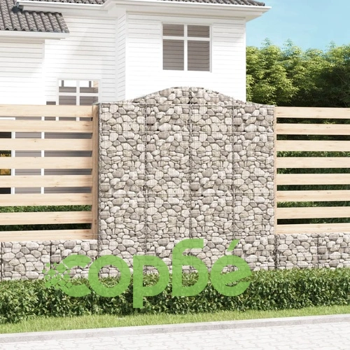 Габионни кошници арка 2 бр 200x50x220/240 см поцинковано желязо ➤ топ цена ➤ sorbe.bg