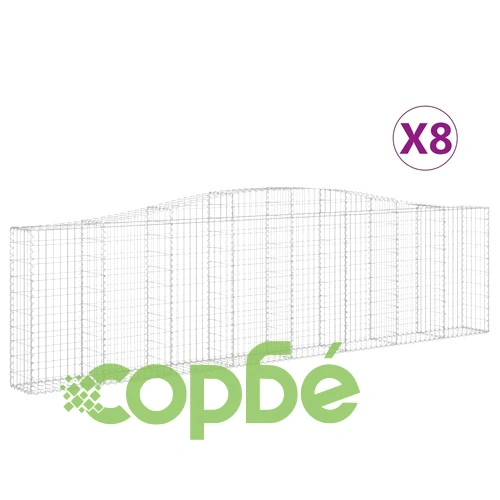 Габионни кошници арка 8 бр 400x30x100/120 см поцинковано желязо на топ цена от sorbe.bg Габионни кошници арка 8 бр 400x30x100/120 см поцинковано желязо ➤ топ цена ➤ sorbe.bg