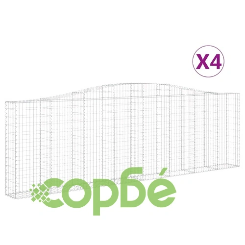 Габионни кошници арка 4 бр 400x30x120/140см поцинковано желязо ➤ топ цена ➤ sorbe.bg