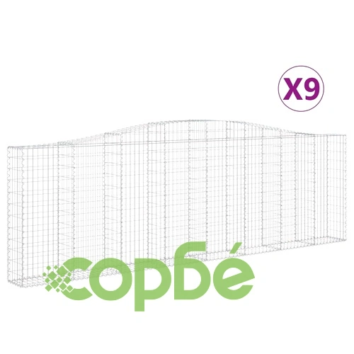 Габионни кошници арка 9 бр 400x30x120/140 см поцинковано желязо на топ цена от sorbe.bg Габионни кошници арка 9 бр 400x30x120/140 см поцинковано желязо ➤ топ цена ➤ sorbe.bg