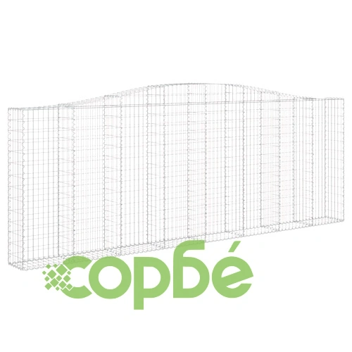 Габионни кошници арка 8 бр 400x30x140/160 см поцинковано желязо ➤ топ цена ➤ sorbe.bg
