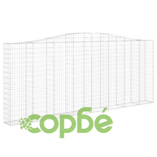 Габионни кошници арка 5 бр 400x30x160/180 см поцинковано желязо ➤ топ цена ➤ sorbe.bg