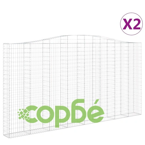 Габионни кошници арка 2 бр 400x30x200/220 см поцинковано желязо на топ цена от sorbe.bg Габионни кошници арка 2 бр 400x30x200/220 см поцинковано желязо ➤ топ цена ➤ sorbe.bg