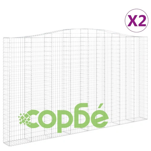 Габионни кошници арка 2 бр 400x30x220/240 см поцинковано желязо на топ цена от sorbe.bg Габионни кошници арка 2 бр 400x30x220/240 см поцинковано желязо ➤ топ цена ➤ sorbe.bg