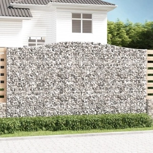 Габионни кошници арка 2 бр 400x30x220/240 см поцинковано желязо