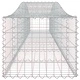 Габионни кошници арка 8 бр 400x50x40/60 см поцинковано желязо