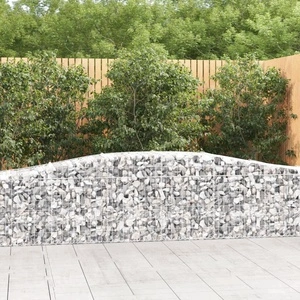 Габионни кошници арка 2 бр 400x50x60/80 см поцинковано желязо