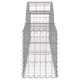 Габионни кошници арка 12 бр 200x30x40/60 см поцинковано желязо