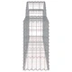 Габионни кошници арка 2 бр 200x30x60/80 см поцинковано желязо