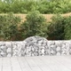 Габионни кошници арка 2 бр 200x30x60/80 см поцинковано желязо