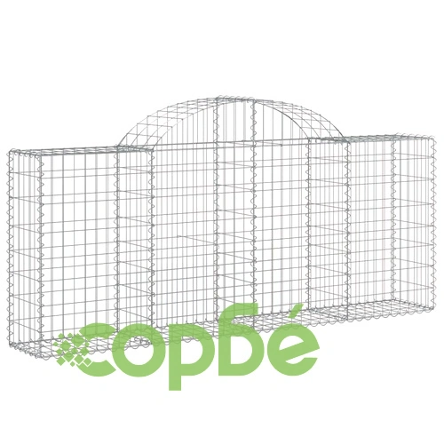 Габионни кошници арка 12 бр 200x30x80/100 см поцинковано желязо ➤ топ цена ➤ sorbe.bg