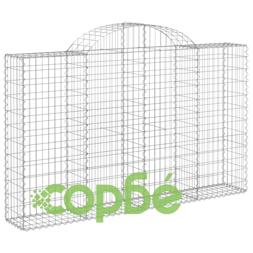 Габионни кошници арка 6 бр 200x30x120/140см поцинковано желязо ➤ топ цена ➤ sorbe.bg