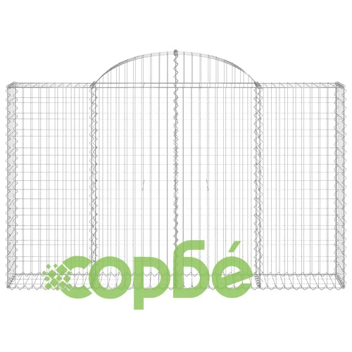 Габионни кошници арка 6 бр 200x30x120/140см поцинковано желязо ➤ топ цена ➤ sorbe.bg