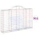 Габионни кошници арка 11 бр 200x30x120/140см поцинковано желязо